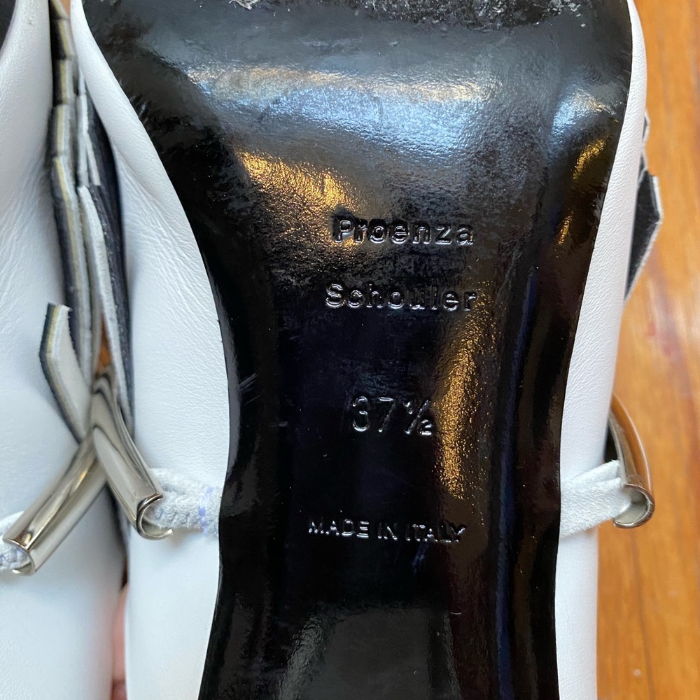 Proenza Schouler Leather Fringe Trim Accent Slide - Picture 9 of 12